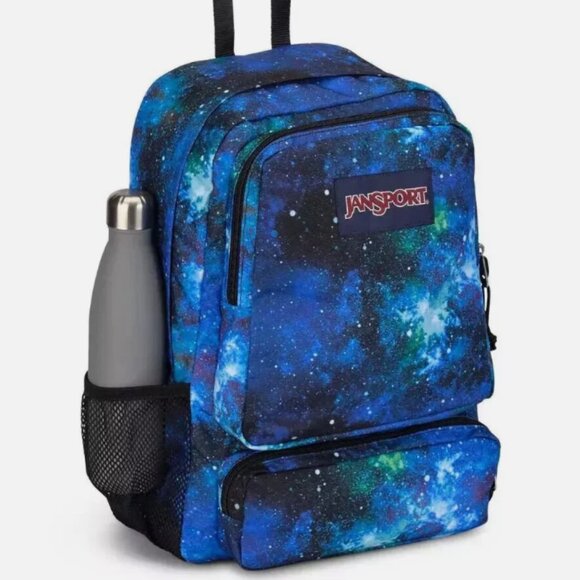 Jansport Cyberspace Galaxy Doubleton Backpack blue black nwt - Picture 3 of 12